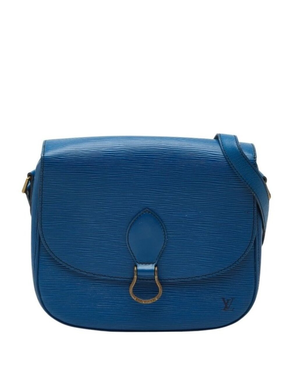 Louis Vuitton Epi Saint Cloud Crossbody Shoulder Bag Toledo Blue Leather
